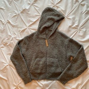 SKIMS COZY KNIT ZIP UP HOODIE